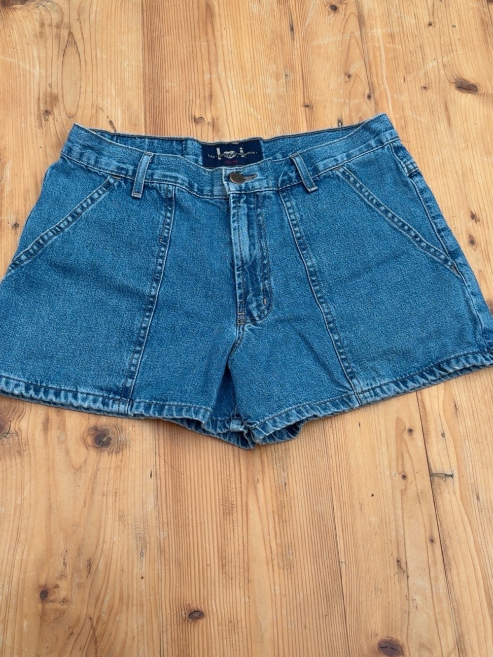 Vintage Y2K Denim Shorts - Blue